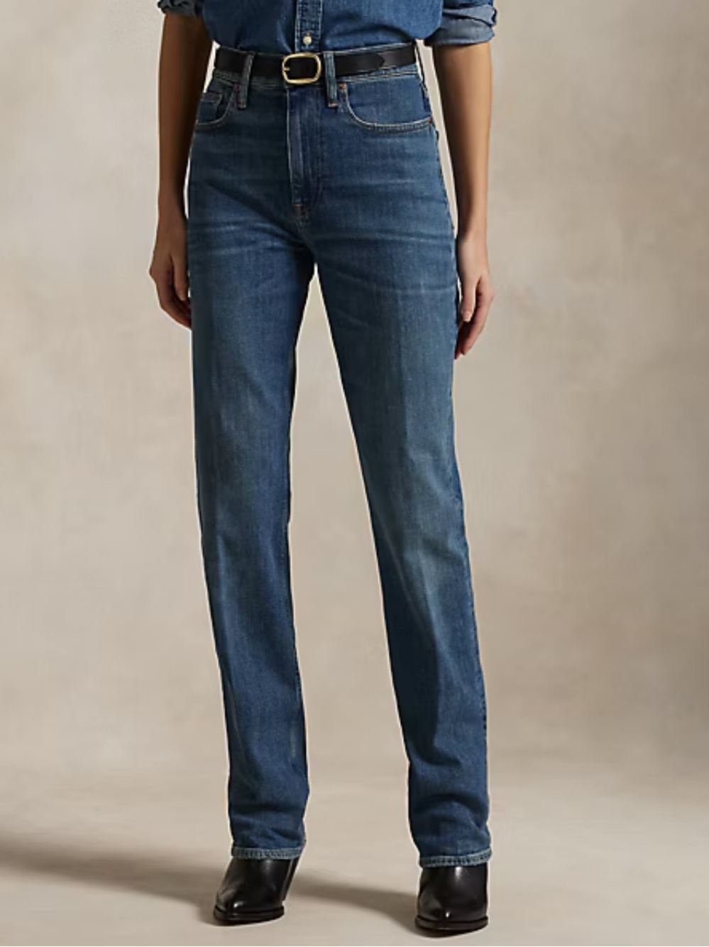 Ralph Lauren Women's High Rise Straight Jean